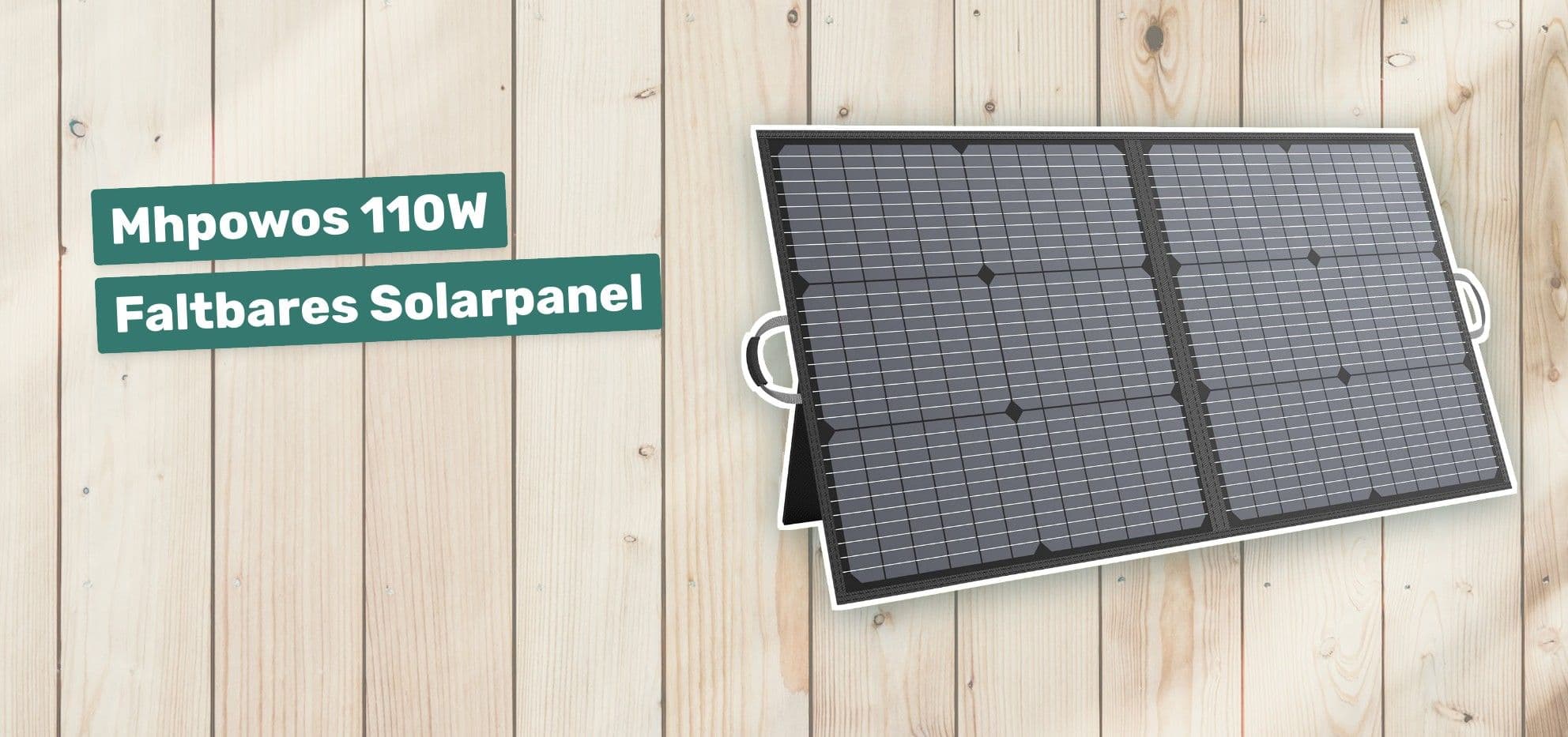 Mhpowos 110W Faltbares Solarpanel