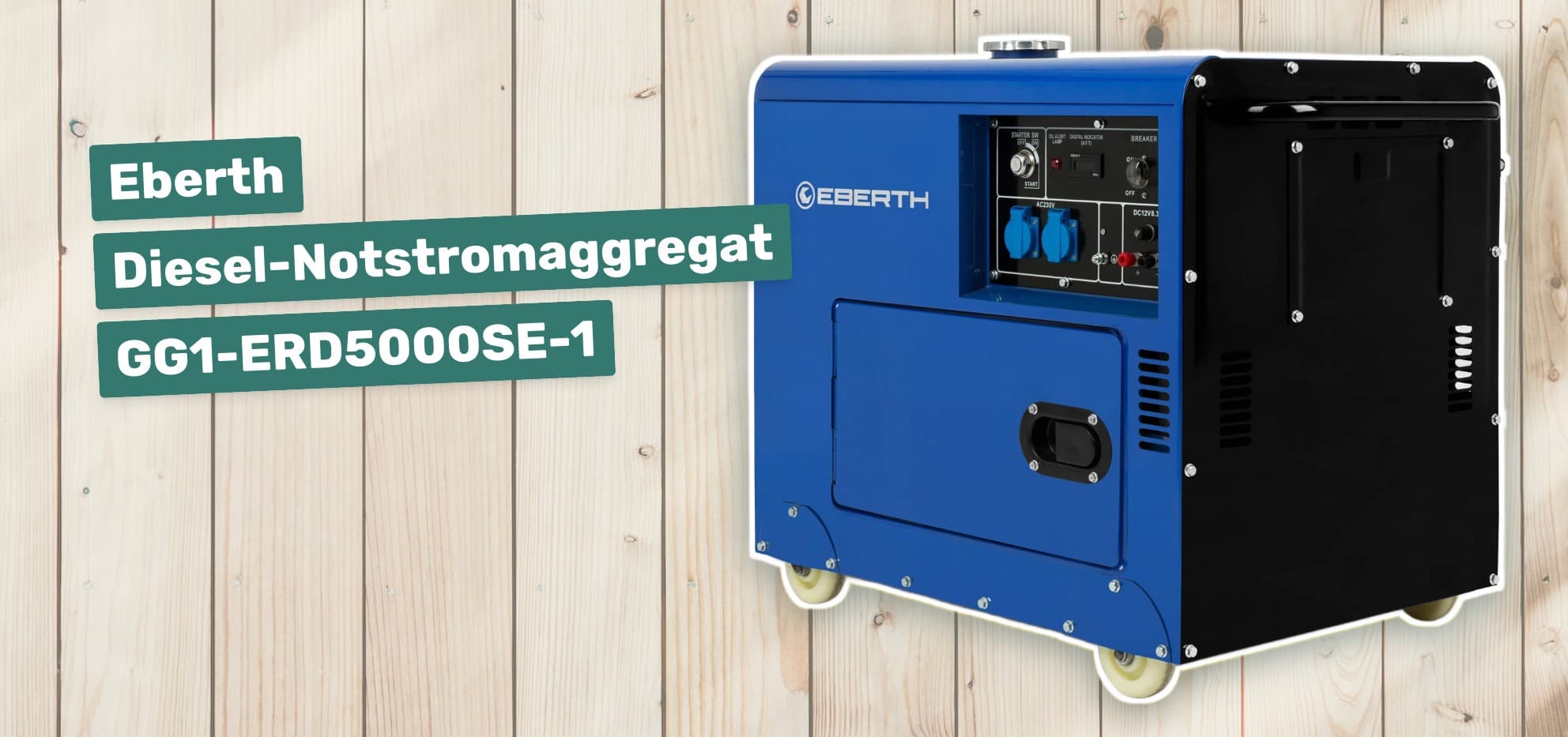 Eberth Diesel-Notstromaggregat GG1-ERD5000SE-1