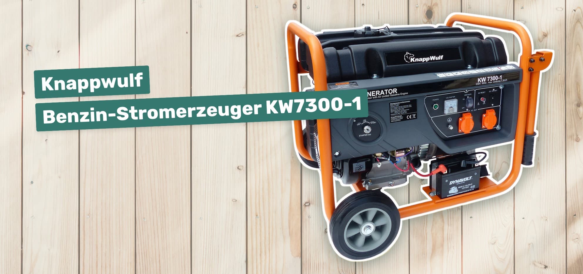 Knappwulf Benzin-Stromerzeuger KW7300-1