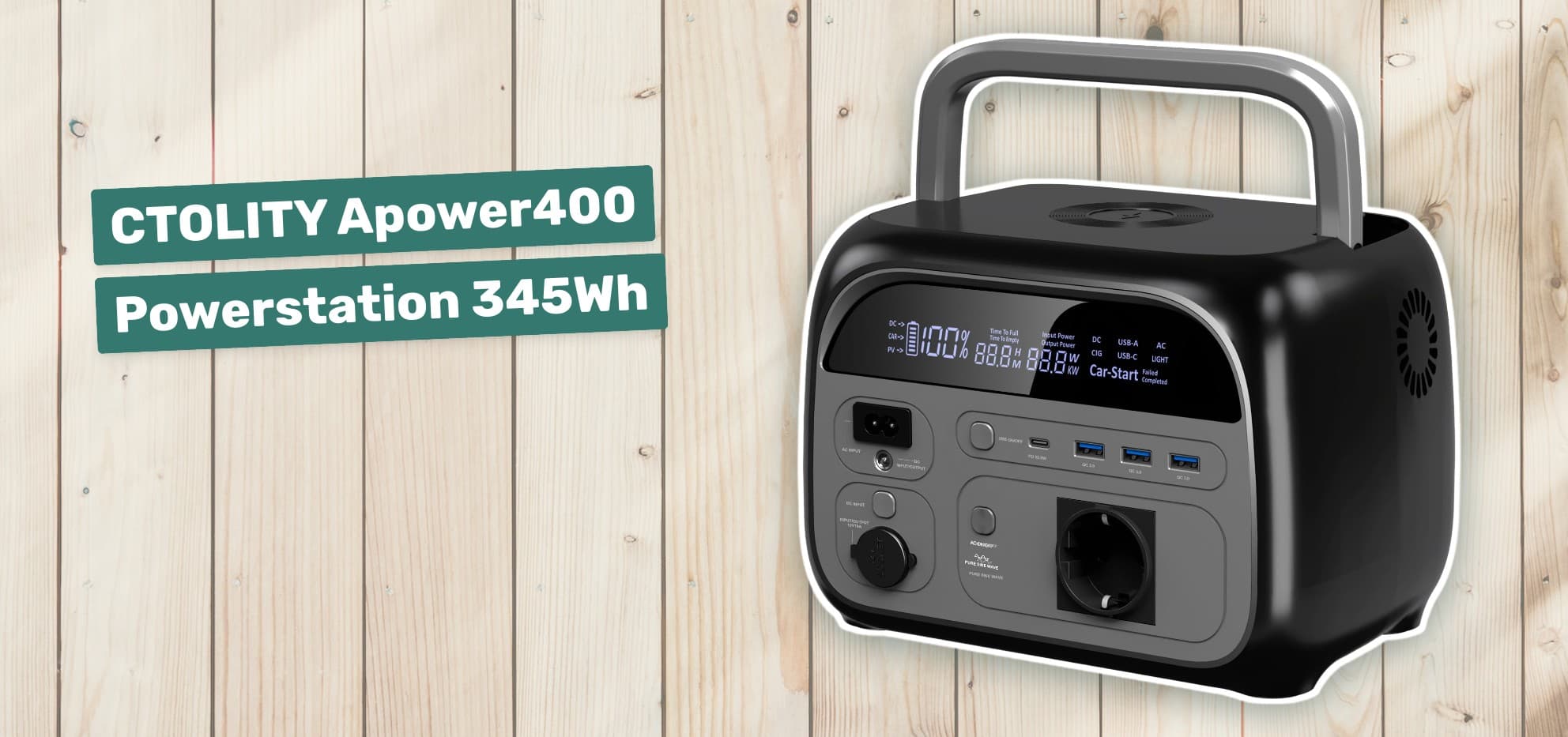 CTOLITY Apower400 Powerstation 345Wh