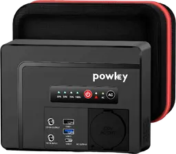 Powkey Powerbank mit Steckdose 26400mAh