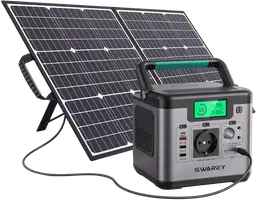 Swarey Powerstation S500 mit 100W Solarpanel