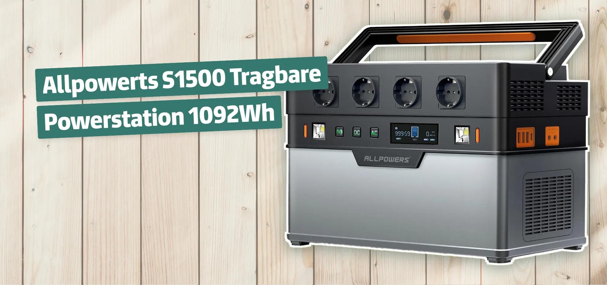 Allpowers S1500 Tragbare Powerstation 1092Wh