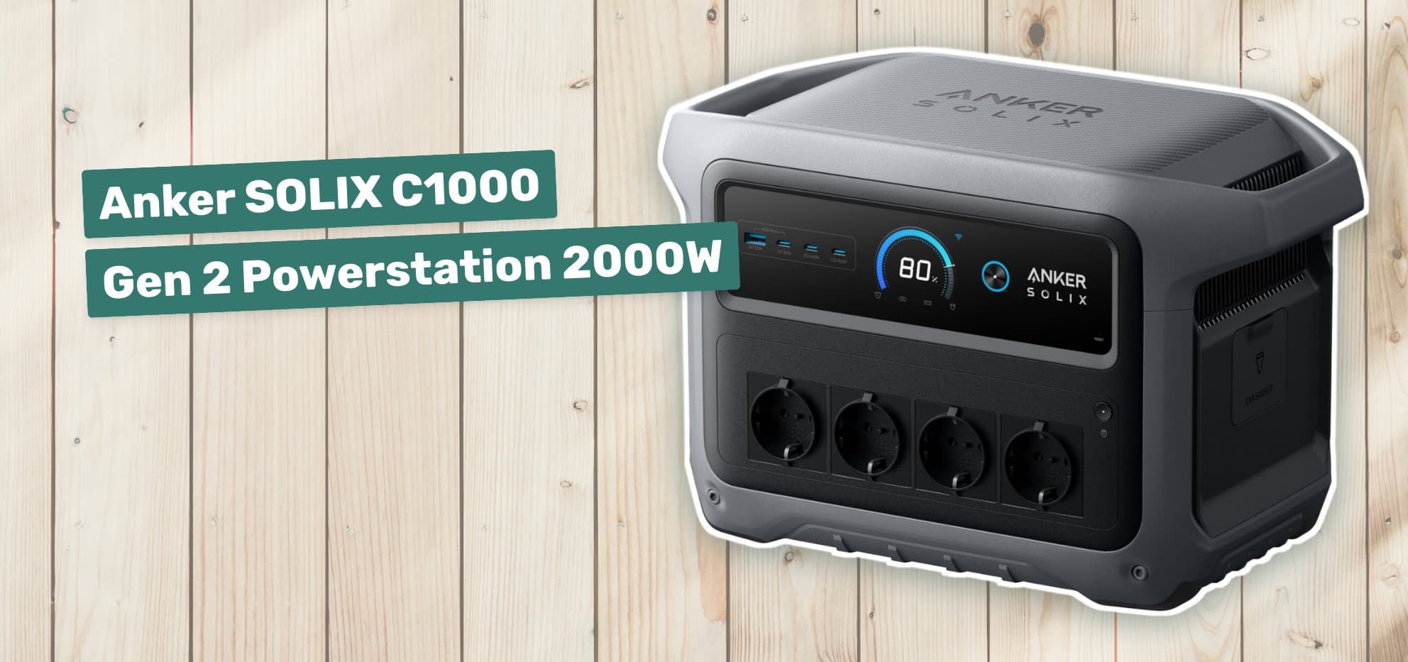 Anker SOLIX C1000 Gen 2 Powerstation 2000W