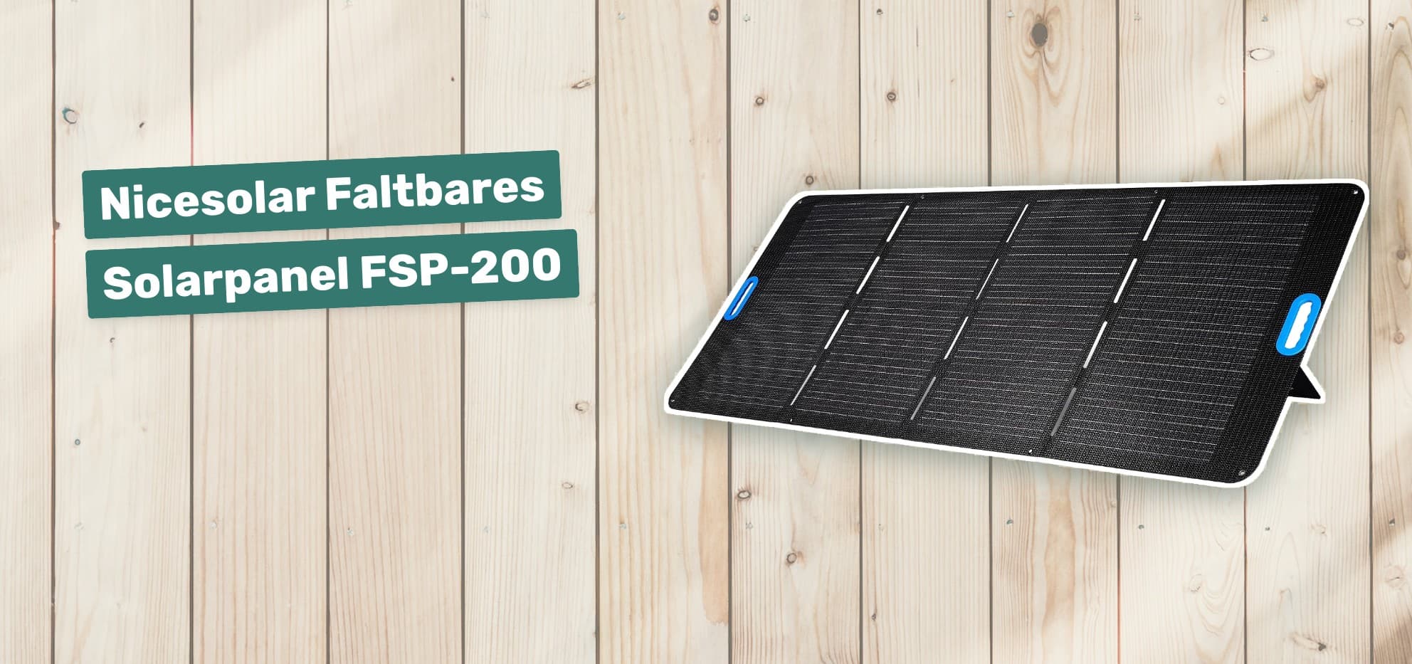 Nicesolar Faltbares Solarpanel FSP-200