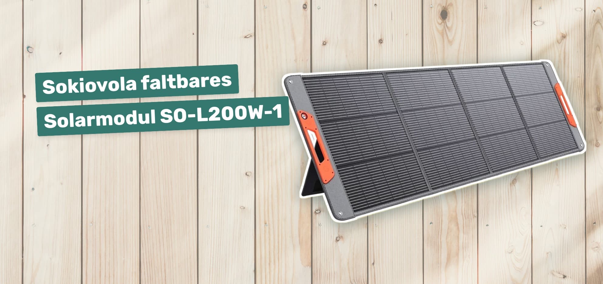 Sokiovola faltbares Solarmodul SO-L200W-1
