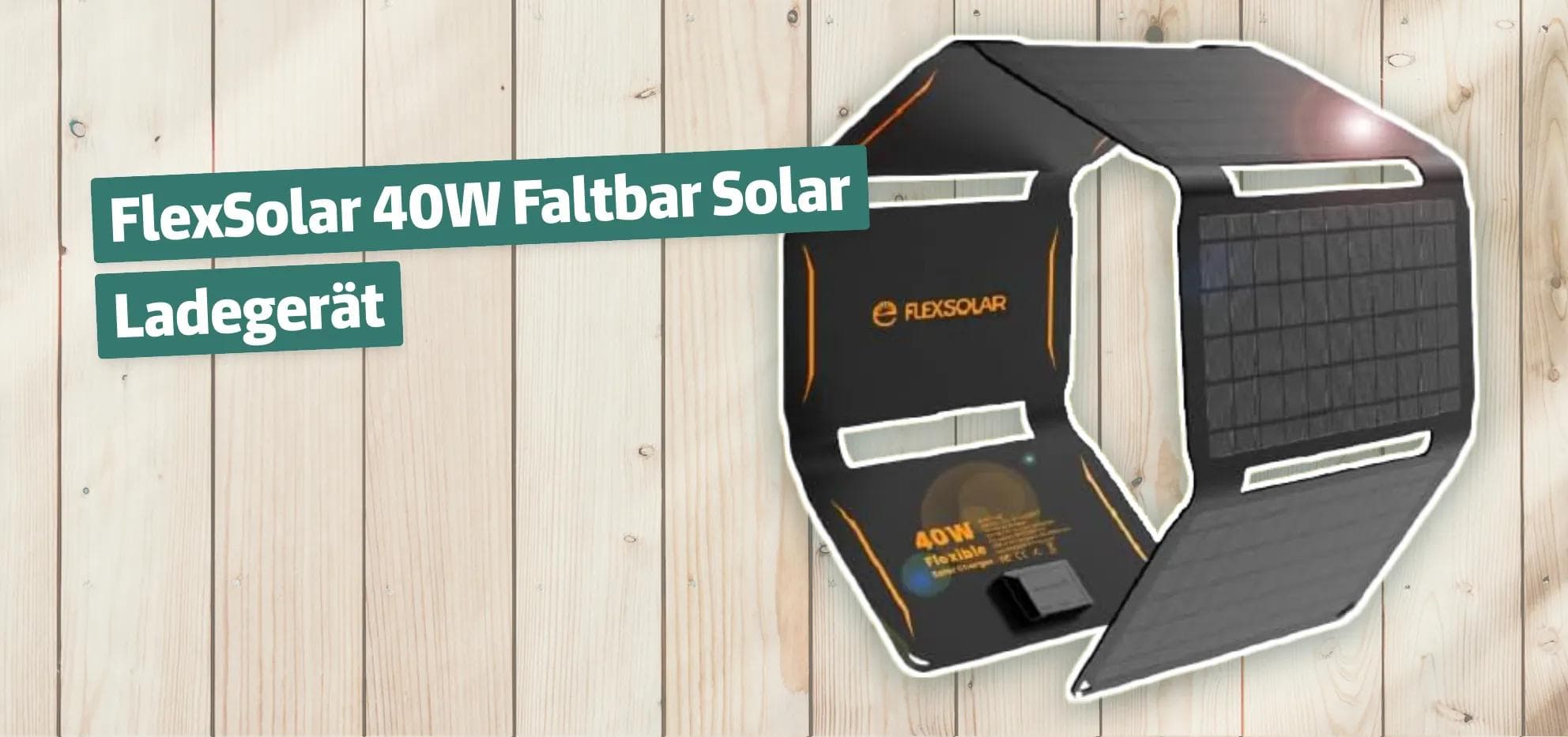 FlexSolar 40W Faltbar Solar Ladegerät