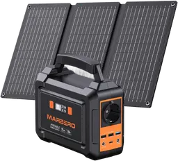 Marbero Powerstation M168-Plus mit 30W Solarpanel