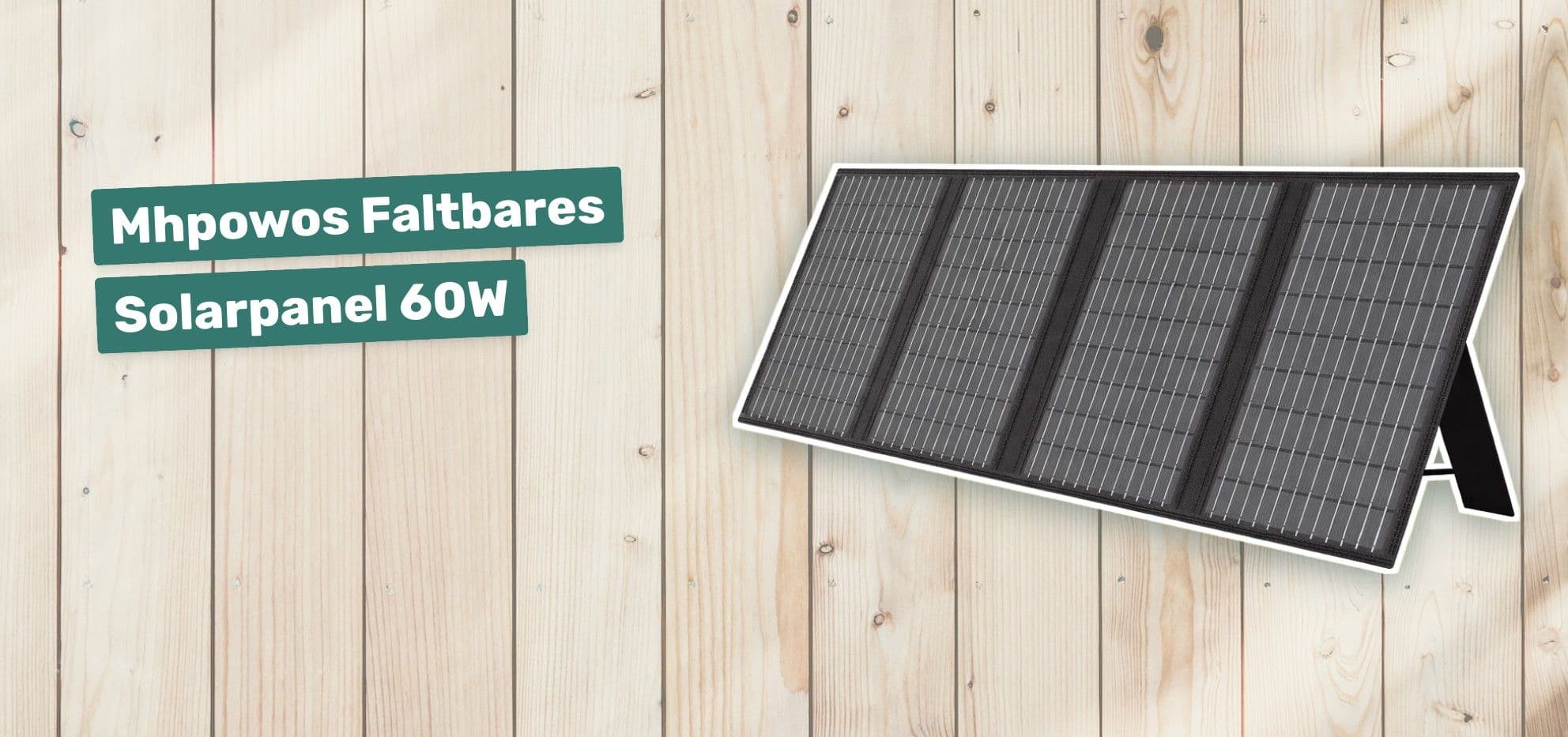Mhpowos Faltbares Solarpanel 60W