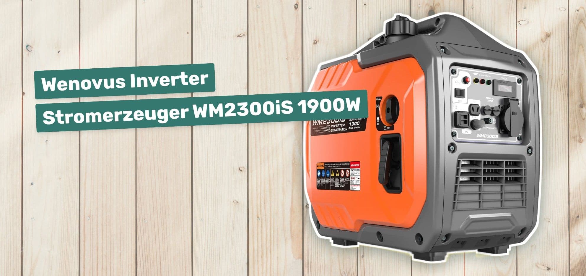 Wenovus Inverter Stromerzeuger WM2300iS 1900W